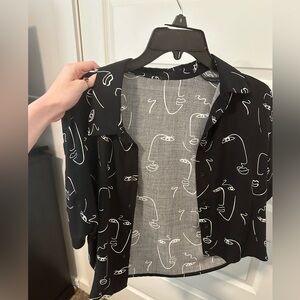 Cute cropped button up from Forever 21.